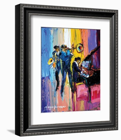 Jazz for Lovers-Maya Green-Framed Premium Giclee Print