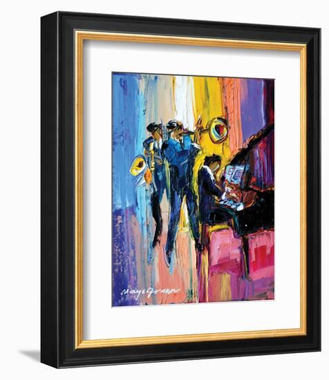 Jazz for Lovers-Maya Green-Framed Premium Giclee Print