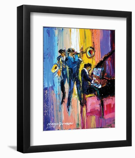 Jazz for Lovers-Maya Green-Framed Premium Giclee Print