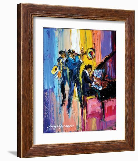 Jazz for Lovers-Maya Green-Framed Premium Giclee Print