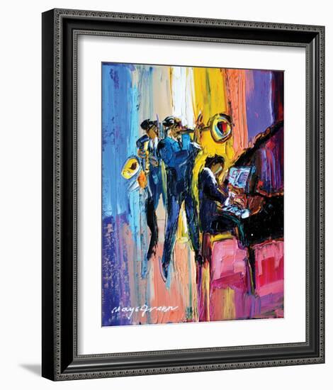 Jazz for Lovers-Maya Green-Framed Premium Giclee Print