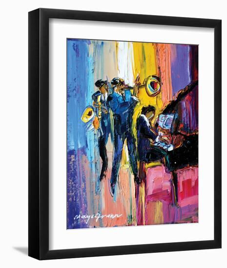 Jazz for Lovers-Maya Green-Framed Premium Giclee Print