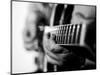 Jazz Guitarist 1 BW-John Gusky-Mounted Photographic Print