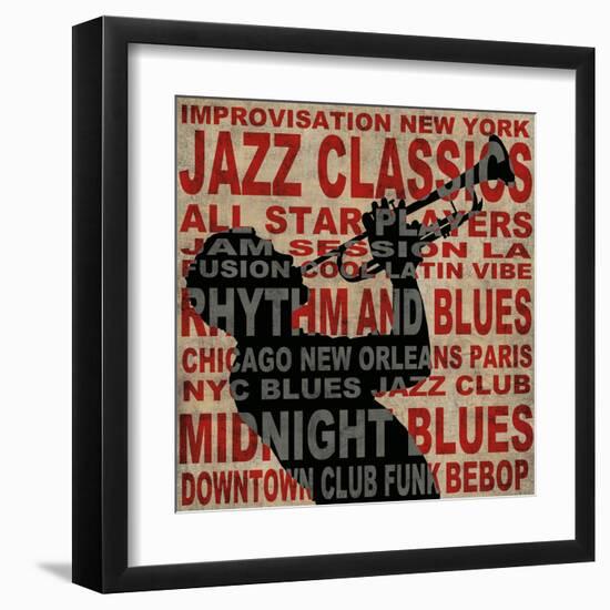 Jazz I-Luke Wilson-Framed Art Print