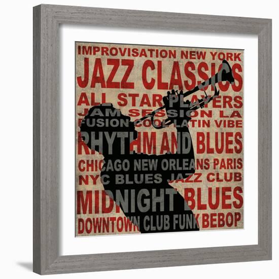 Jazz I-Luke Wilson-Framed Art Print