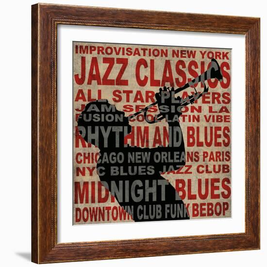 Jazz I-Luke Wilson-Framed Art Print