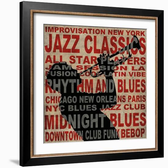 Jazz I-Luke Wilson-Framed Art Print