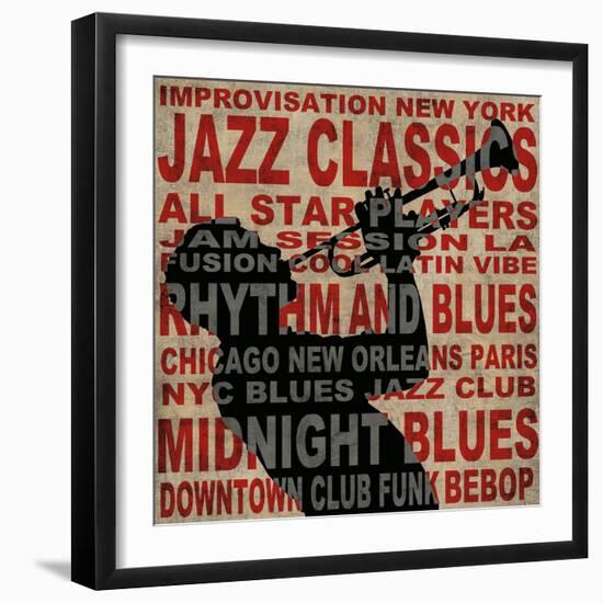 Jazz I-Luke Wilson-Framed Art Print