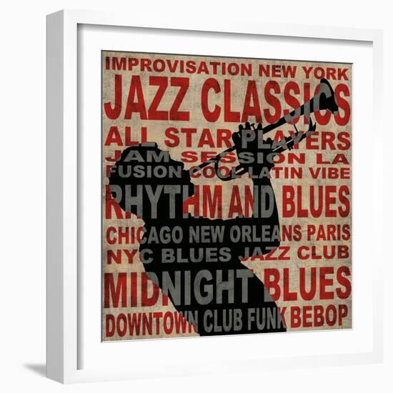 Jazz I-Luke Wilson-Framed Art Print