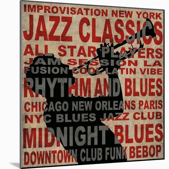 Jazz I-Luke Wilson-Mounted Art Print