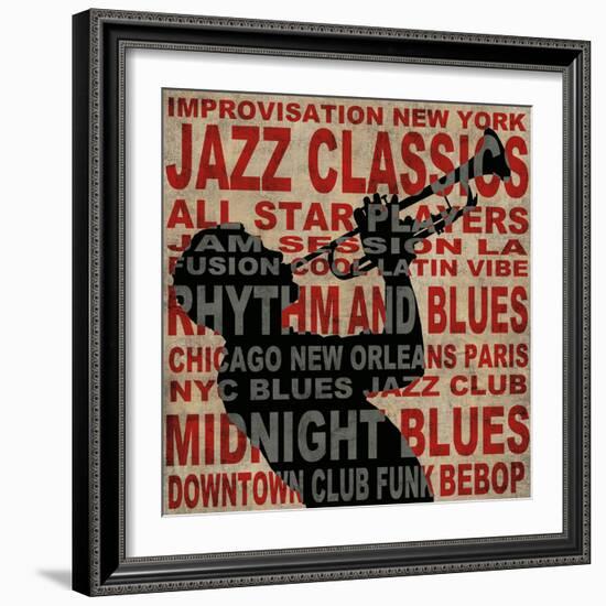 Jazz I-Luke Wilson-Framed Art Print