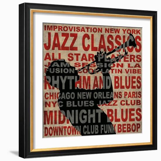 Jazz I-Luke Wilson-Framed Art Print