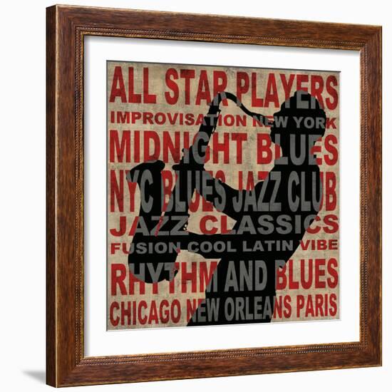 Jazz II-Luke Wilson-Framed Art Print