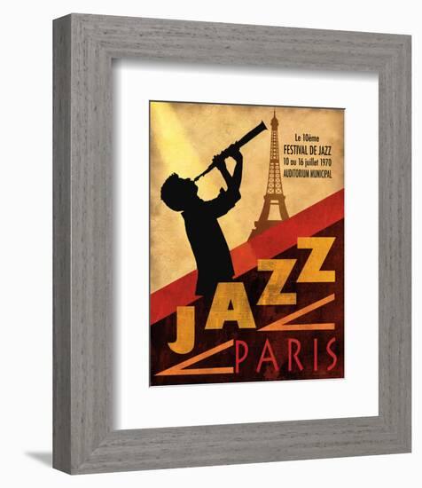 Jazz in Paris, 1970-Conrad Knutsen-Framed Art Print