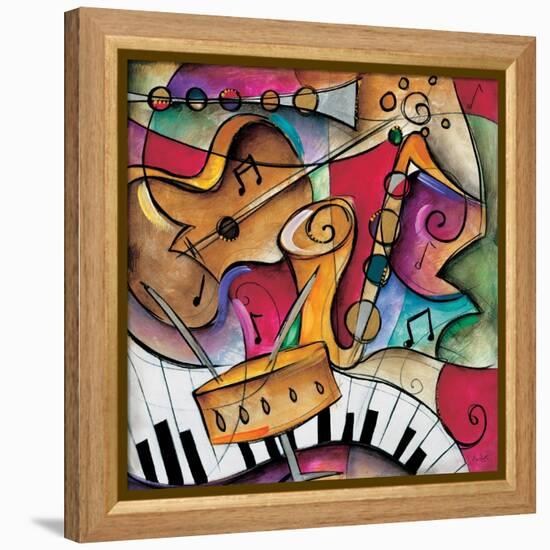 Jazz it Up II-Eric Waugh-Framed Stretched Canvas