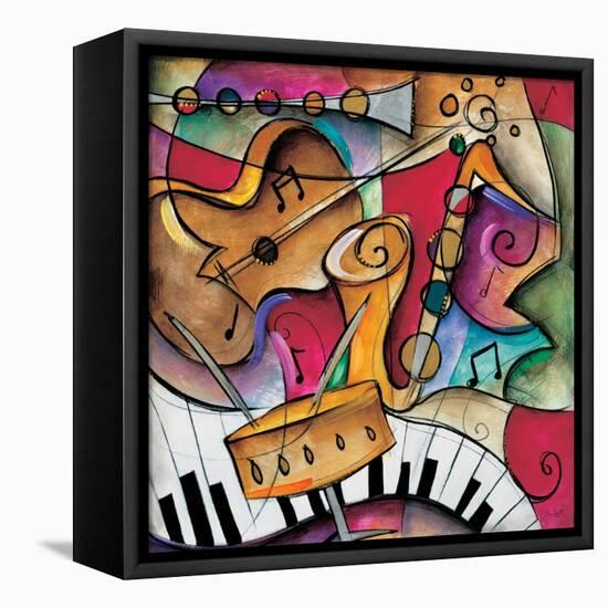 Jazz it Up II-Eric Waugh-Framed Stretched Canvas