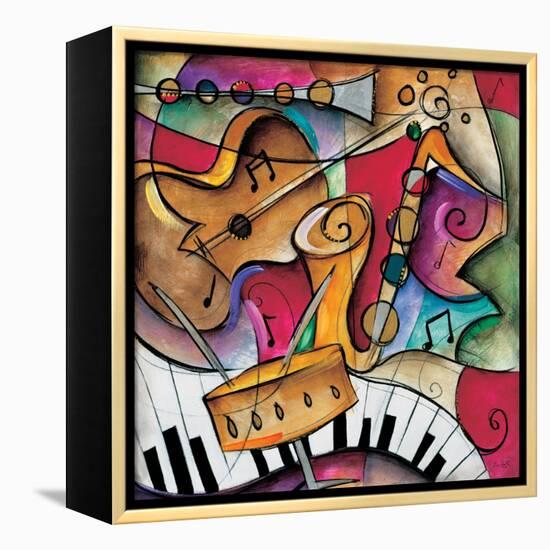 Jazz it Up II-Eric Waugh-Framed Stretched Canvas