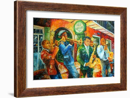 Jazz Jam in New Orleans-Diane Millsap-Framed Art Print