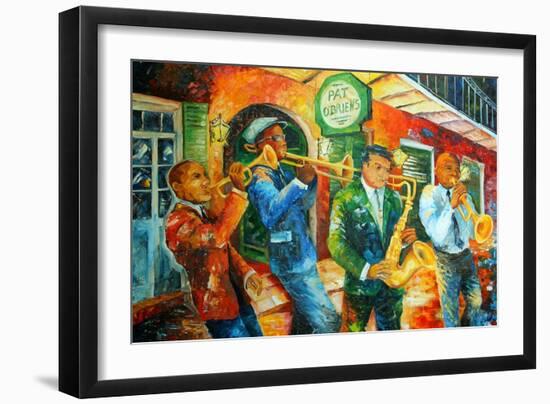 Jazz Jam in New Orleans-Diane Millsap-Framed Art Print