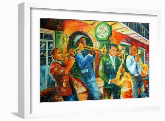 Jazz Jam in New Orleans-Diane Millsap-Framed Art Print