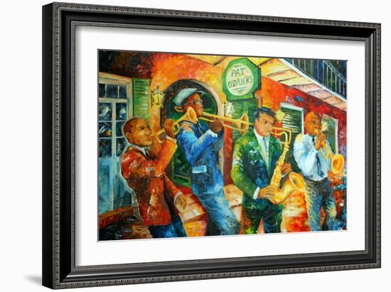 Jazz Jam in New Orleans-Diane Millsap-Framed Art Print