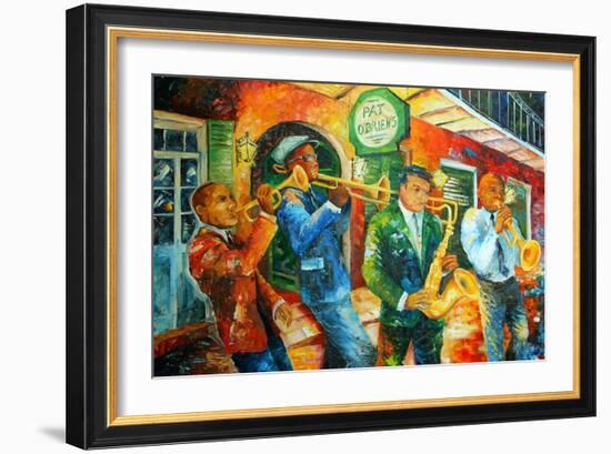 Jazz Jam in New Orleans-Diane Millsap-Framed Art Print