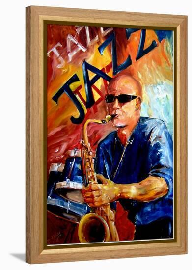 Jazz Man-Diane Millsap-Framed Stretched Canvas