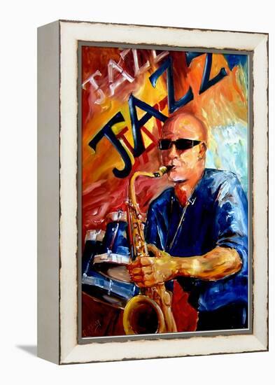 Jazz Man-Diane Millsap-Framed Stretched Canvas