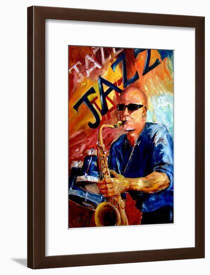 Jazz Man-Diane Millsap-Framed Art Print