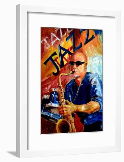 Jazz Man-Diane Millsap-Framed Art Print