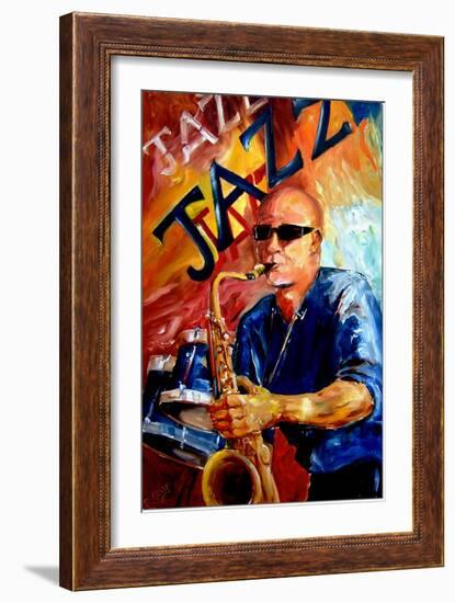 Jazz Man-Diane Millsap-Framed Art Print