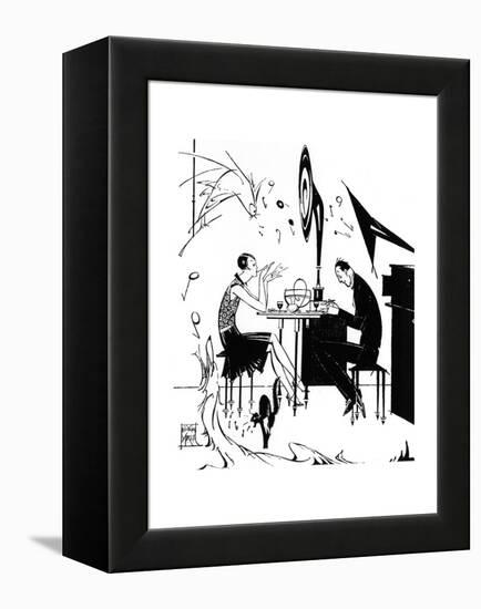 Jazz Music While You Dine, 1929-Joyce Mercer-Framed Premier Image Canvas