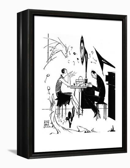 Jazz Music While You Dine, 1929-Joyce Mercer-Framed Premier Image Canvas