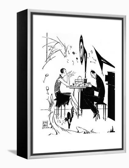 Jazz Music While You Dine, 1929-Joyce Mercer-Framed Premier Image Canvas