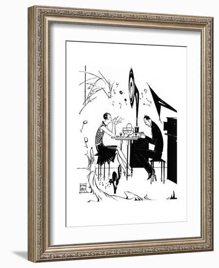 Jazz Music While You Dine, 1929-Joyce Mercer-Framed Giclee Print