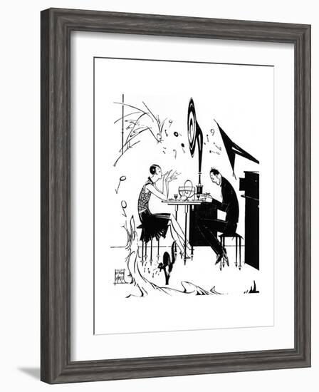 Jazz Music While You Dine, 1929-Joyce Mercer-Framed Giclee Print