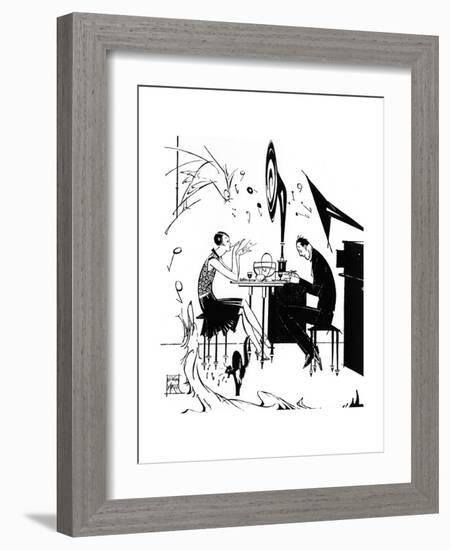 Jazz Music While You Dine, 1929-Joyce Mercer-Framed Giclee Print