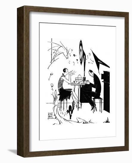 Jazz Music While You Dine, 1929-Joyce Mercer-Framed Giclee Print