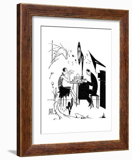 Jazz Music While You Dine, 1929-Joyce Mercer-Framed Giclee Print