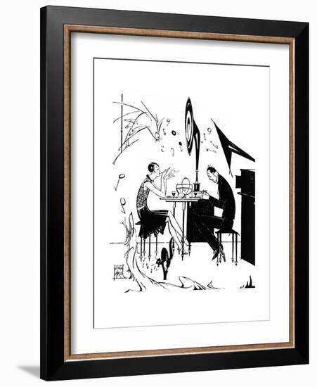 Jazz Music While You Dine, 1929-Joyce Mercer-Framed Giclee Print