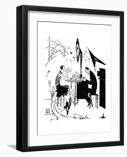 Jazz Music While You Dine, 1929-Joyce Mercer-Framed Giclee Print