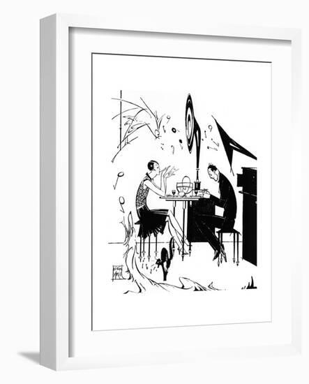 Jazz Music While You Dine, 1929-Joyce Mercer-Framed Giclee Print