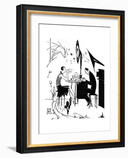 Jazz Music While You Dine, 1929-Joyce Mercer-Framed Giclee Print