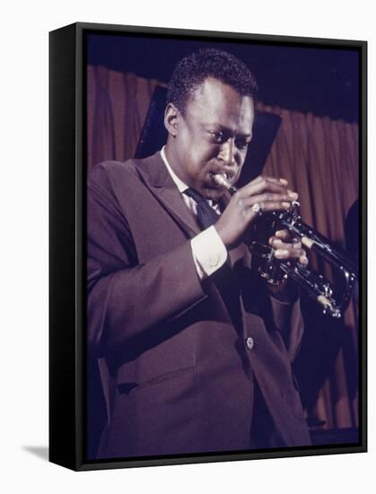 Jazz Musican, Miles Davis-Robert W^ Kelley-Framed Premier Image Canvas