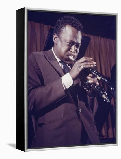 Jazz Musican, Miles Davis-Robert W^ Kelley-Framed Premier Image Canvas