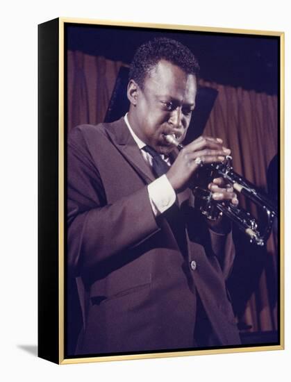 Jazz Musican, Miles Davis-Robert W^ Kelley-Framed Premier Image Canvas