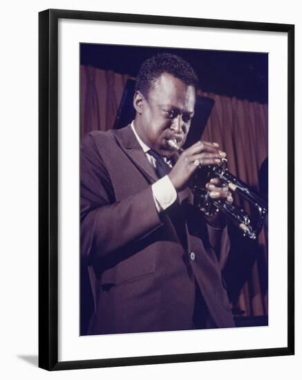 Jazz Musican, Miles Davis-Robert W^ Kelley-Framed Premium Photographic Print