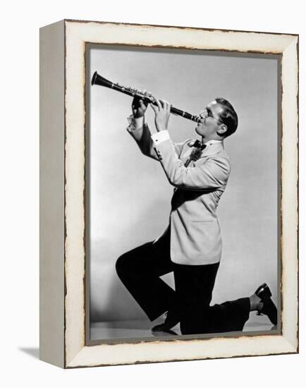 Jazz Musician Benny Goodman (1909-1986) c. 1945-null-Framed Stretched Canvas