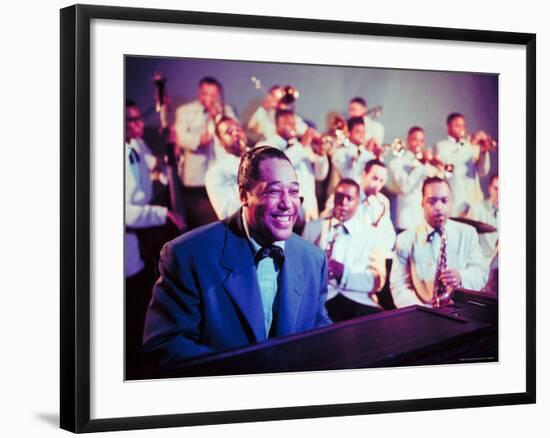 Jazz Musician Duke Ellington Performing with His Band-Eliot Elisofon-Framed Premium Photographic Print