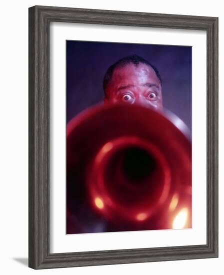 Jazz Musician Louis Armstrong-null-Framed Premium Photographic Print